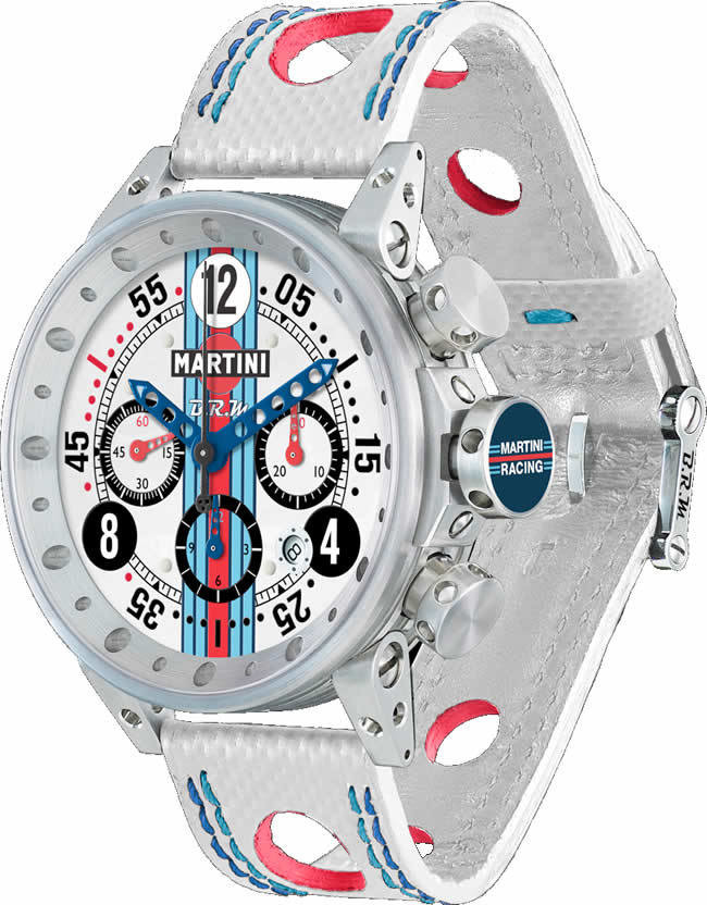 luxury BRM Martini Racing White Dial Limited Edition V12-44-MR-01 watch prices